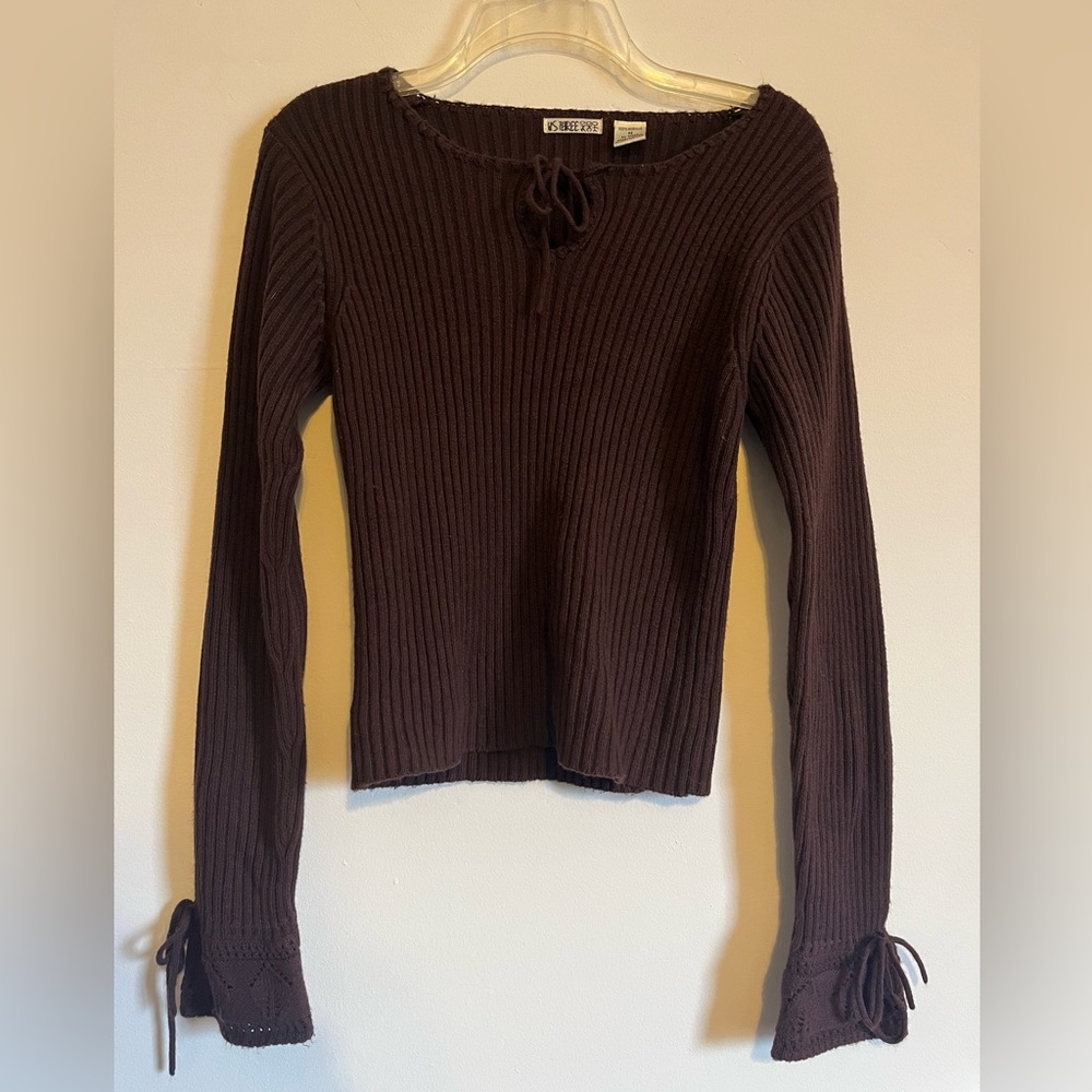 Women’s Brown Long Sleeve Shirt/Sweater